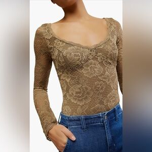 Perfectly Fine Bodysuit NWOT gothic love